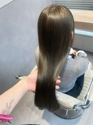 ロング カラー パーマ ヘアアレンジ 縮毛矯正/艶カラー /美髪/ﾒｸﾞﾐのヘアスタイル
