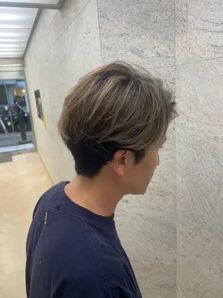 カラー メンズ NINE+/代表 ブリーチ特化型サロンのヘアスタイル