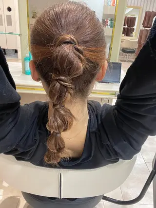 ヘアアレンジ 渡邊花奈 韓国ヘアのヘアスタイル