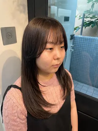 ロング yu-kaハッシュ カット/韓国レイヤーのヘアスタイル