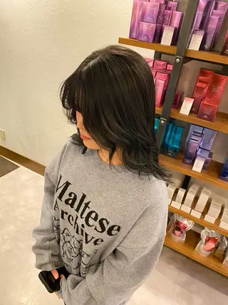 セミロング カラー 希優🌺ソムリエ /ブリーチ/カットのヘアスタイル