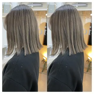 ミディアム カラー 村山 茉衣のヘアスタイル