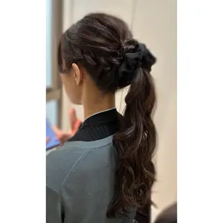 ロング ヘアアレンジ 💎Code.💎 risa🪄のマツエク・マツパデザイン