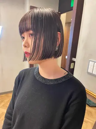 ミディアム カラー パーマ ヘアアレンジ メンズ キッズ ネイル マツエク・マツパ アイブロウ tatsumi/ボブ ウルフ/レイヤーのヘアスタイル