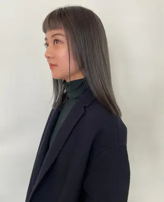ミディアム 田中 碧のヘアスタイル