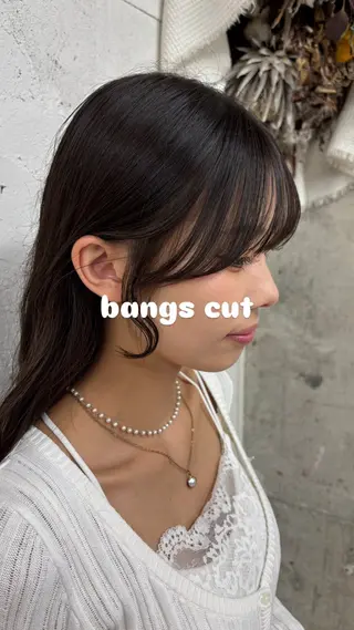 暖色カラ-ෆ˚顔周り 🎀ོ白岩亜実🎀ོのヘアスタイル