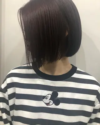 ショート カラー ボブ/ミニボブ/ 立河今日子のヘアスタイル