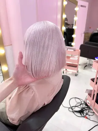 ショート カラー ❄️💛エクステ ブリーチ❄️yukiのヘアスタイル