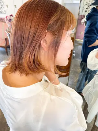 ミディアム カラー パーマ ヘアアレンジ メンズ 表参道Lise おおいしおりのヘアスタイル