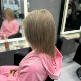 ミディアム ❤️‍🔥シールエク ＋カラー京❤️‍🔥のヘアスタイル
