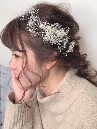 セミロング ヘアアレンジ 櫛部洸貴/ メンズ、ヘットスパのヘアスタイル