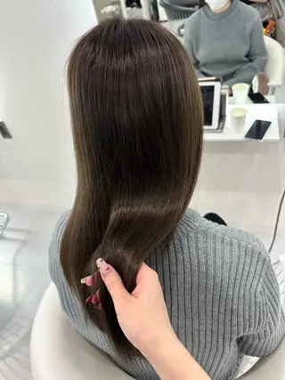 ロング ならざきつぐみ /天王寺/ハイトーンのヘアスタイル