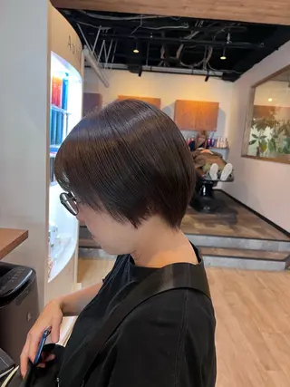 ショート マツエク/透明感 カラー🤍ゆうのヘアスタイル