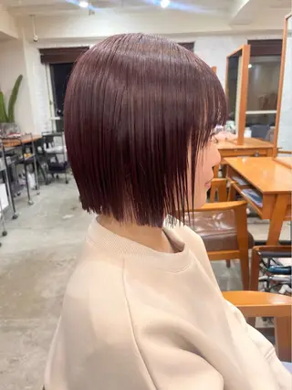 ショート カラー yuuka/ボブ/ダ ブルカラー/髪質改善のヘアスタイル