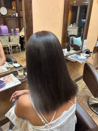 セミロング カラー ブリーチカラー🎀 Himariのヘアスタイル