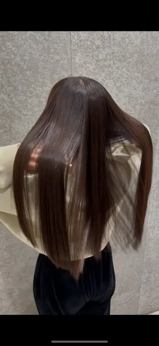 セミロング カラー 髪質改善ヘアケア 艶髪特化/上田のヘアスタイル