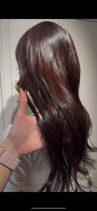 ロング カラー Pap's de coiffeur 甲南山手店所属・山根 里緒のヘアスタイル