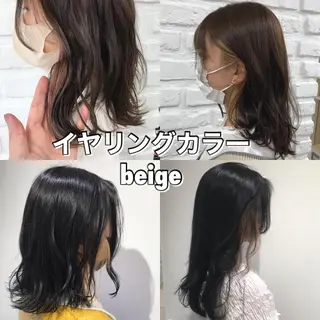 ミディアム カラー 【暖色カラー特化】 中山由梨のヘアスタイル