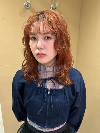 ミディアム ボブレイヤー/ ブリーチ/miyuuのヘアスタイル