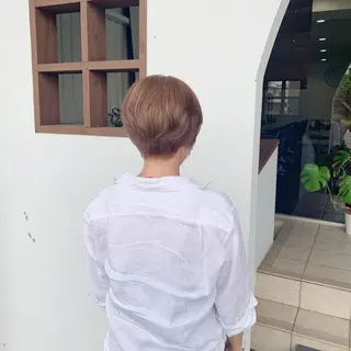 ショート カラー 美容室 Jフィドルファドル所属・わきた かずなのヘアスタイル