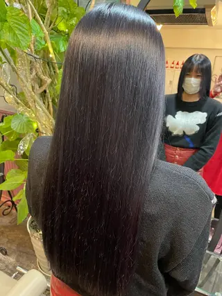 ロング カラー パーマ ヘアアレンジ メンズ アイブロウ 表参道Lise おおいしおりのヘアスタイル