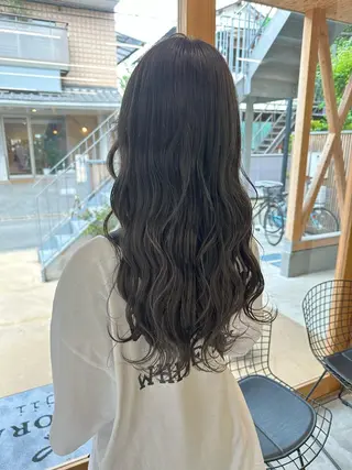 ロング カラー 中山 まどかのヘアスタイル