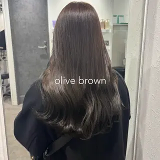 ロング 髪質改善ストレート /暖色カラー🎀🪞のヘアスタイル