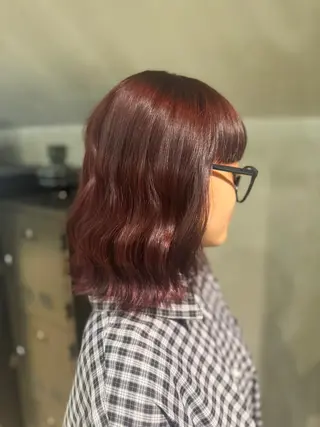 ミディアム カラー Hina/カラー、 パーマモデル募集中のヘアスタイル
