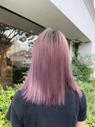 ミディアム ROZA germe所属・SHIO / ハイトーンカラーのヘアスタイル