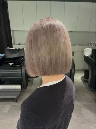 ショート カラー 💚色落ちまで可愛い 髪質改善カラーゆうまのヘアスタイル