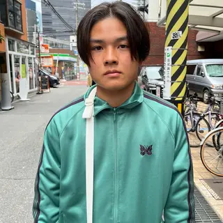 ミディアム メンズ メンズ特化 河内翔吾のヘアスタイル