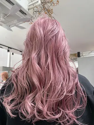 ロング カラー ayano/天神 ハイトーン/デザインのヘアスタイル