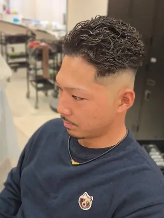 メンズ ショート パーマ Lapis 名古屋駅前店所属・LEN名古屋/パーマ 海外ヘア/メンズ特化のヘアスタイル