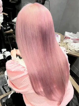 ロング カラー ハイトーン/韓国風/ 艶髪/吉祥寺のヘアスタイル