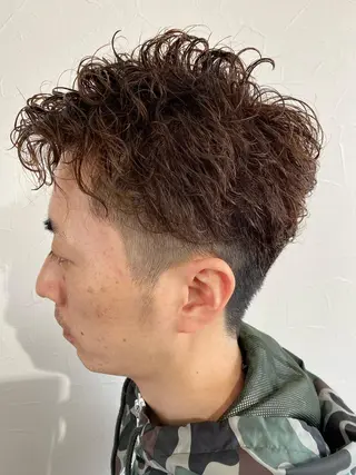 ショート パーマ ゴトウ エイイチのヘアスタイル