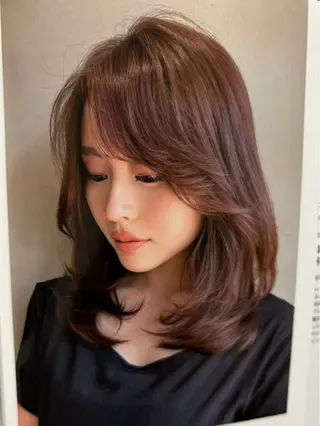 ロング 酒井 菜花のヘアスタイル
