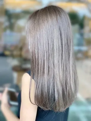 ロング 有村 涼のヘアスタイル