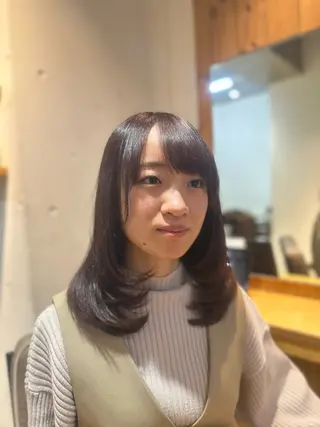 セミロング 林 耕太郎のヘアスタイル