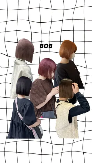 ショート Leyシェアサロン所属・中井亜未/ 姫路ボブのヘアスタイル