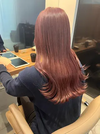 カラー 🫒🫒ブリーチなし 艶カラー🫒ヤマシロのヘアスタイル