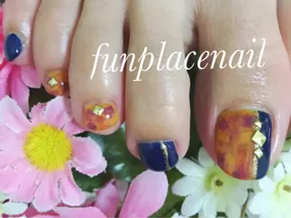 ショート ミディアム セミロング ロング カラー パーマ ヘアアレンジ メンズ キッズ ネイル まつエク nail salon＆school felice所属・フェリーチェ瑞江店 新山のネイルデザイン