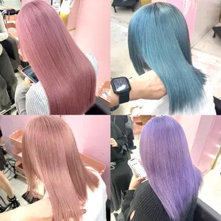 セミロング カラー ハイトーン支持率 No.1🦋KOKIのヘアスタイル