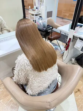 ロング 髪質改善カラー特化 💙なーこのヘアスタイル