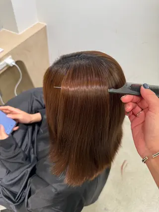 ulu名古屋栄所属・落合しほ/韓国ヘア/ 髪質改善/縮毛矯正のヘアスタイル