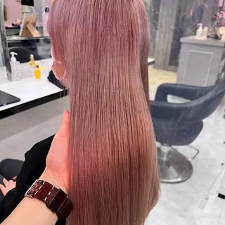 ロング カラー ヘアアレンジ 💕上野美容師☁ ブリーチ💖サワのヘアスタイル