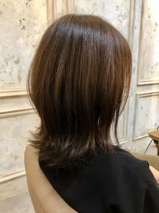 ミディアム カラー Carina所属・セン北徒歩５分 キシタクのヘアスタイル