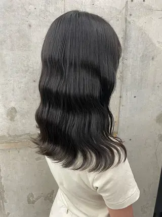 セミロング カラー ブリーチ/ベージュ 💕/momoaのヘアスタイル