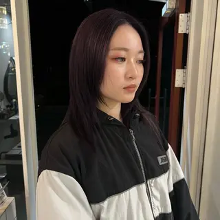 セミロング カラー カラーモデル募集 /鮫島 丈のヘアスタイル