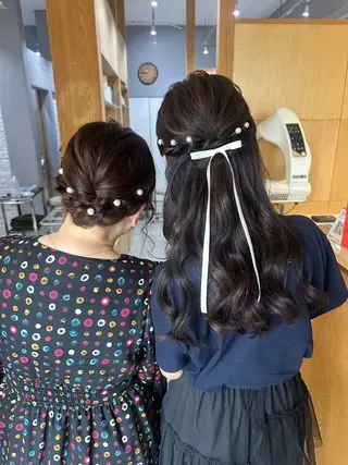 ミディアム miloc MOMOKAのヘアスタイル