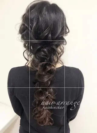 ロング カラー パーマ ヘアアレンジ ネイル マツエク・マツパ backstage.AZ所属・吉川 宙翔のヘアスタイル